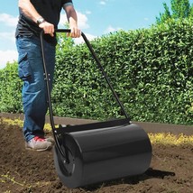 vidaXL Lawn Roller Black Steel Medium Rollable Lawn Roller - $400.35 CAD