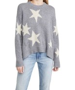 New Zadig &amp; Voltaire Markus C Star 100% Cashmere Sweater Grey White Sz X... - $413.60 CAD