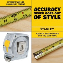 Tape Measure 25 Ft. Stanley Powerlock Professional Blade X Feet Measuring # Foot - £11.99 GBP