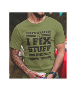  I Fix Stuff Mechanic&#39;s T-Shirt   Crew Neck Short Sleeve Fashion Tee Arm... - $19.49