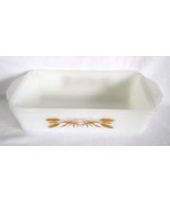 Vintage 1962-1966 Anchor Hocking Fire-King &quot; Wheat &quot; Glass 1 Quart Loaf ... - $409.78 MXN