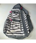 Thirty-One Sling-Back Bag in Grey Wave Adjustable Strap Pockets Gray Whi... - $467.42 MXN