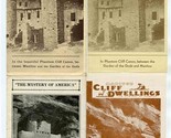4 Different Manitou Cliff Dwelling Brochures Manitou Colorado Mystery of... - $35.64