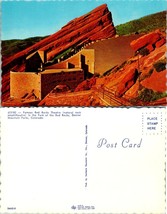 Colorado Denver Mountain Parks Red Rocks Natural Rock Theatre Vintage Postcard - £7.35 GBP