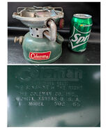 Stufa Da Campeggio Coleman Sportster 502 Verde Singolo Bruciatore USA 3/65 - €62,07 EUR