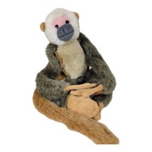 Rare! Wildlife Artists 2000 Plush Brown Hanging Monkey Stuffed Animal Toy - 16" - $19.40