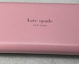 Kate Spade Hard Shell Sunglass Glasses Case - w/ lens cloth - Pink / Green - $13.10