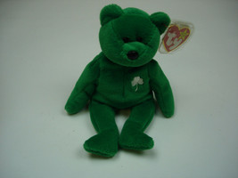 ERIN BEAR Ty Beanie Baby PE Pellets Great Colors Retired 1997 Tag Protector - $7.49