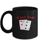 Coffee Mug Funny I&#39;d Hit That Poker  - £15.85 GBP