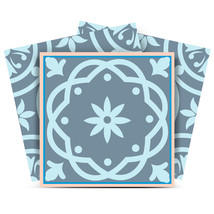 4&quot; X 4&quot; Baby Blue And Peach Mosaic Peel And Stick Removable Tiles - $1,756.43 MXN