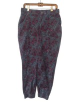 Duluth Trading Rootstock Floral Gardening Joggers Size 8 Stretch Elastic... - $22.79