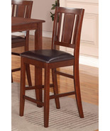 Set Of 2 Buckland Kitchen Counter Height Chairs With Faux Leather Seat M... - £249.45 GBP