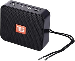 Black Portable Bluetooth Speaker With Fm Radio And Micro Sd Card Slot For - £29.86 GBP