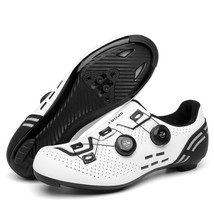 MTB Cycling Shoes Carbon Fiber Men Cleats Road Bike Boots Speed Sneakers Flat Wo - £77.81 GBP