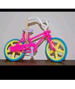 Barbie Pink/ Yellow/Blue Bike 2 WheelTassles Kickstand Vintage Mattel 19... - $15.83