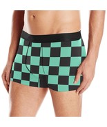 Men&#39;s Demon Anime Checkered Black Green All Over Print Boxer Briefs - $32.60 CAD