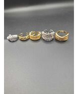 Adjustable Gold & Silver Rings with Tiny Stones - $17.00