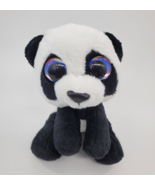 6&quot; Lumo Stars Panda Bear Black White Big Purple Eyes 2018 Plush Stuffed ... - $9.99