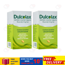 DULCOLAX Tablets (Bisacodyl 5mg) 200&#39;s For Constipation Relief X 2-FREE ... - $48.39