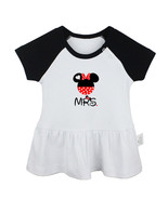 Mrs Minnie Mouse Head Newborn Baby Girls  Dress Toddler Infant Cotton Cl... - £10.34 GBP