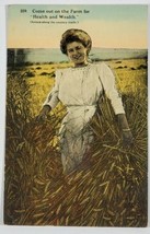 Victorian Women in The Wheat Field out on the Farm c1910 Postcard N7 - £6.90 GBP