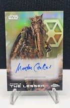 2025 Topps Chrome Star Wars #146 Poggle The Lesser Auto #57/99 Marton Cs... - $49.49