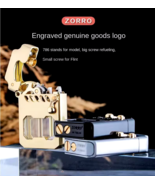 ZORRO Mecha Transparent Fuel Tank Mechanical Ejection Lighter - $26.00