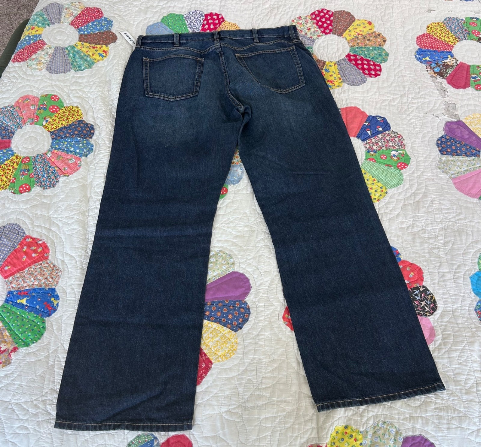 Old Navy Men's Loose dark wash Jeans 36X32 Blue Jeans NWT Item image 3