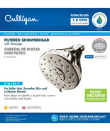 Wall-mounted chrome filter shower head by Culligan - £66.64 GBP