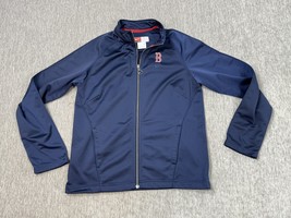 Boston Red Sox Jacket Youth Medium Blue MLB Baseball Nike Team Zip Up Bo... - $19.79