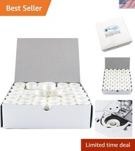 Quality Plastic-Sided 144 Prewound Bobbins - Perfect for Embroidery Proj... - $812.66 MXN