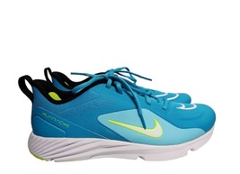 Nike Alpha Huarache 8 Pro CZ6559-400 Mens Size 10.5 Cyan Turf Lacrosse Shoes - £55.25 GBP