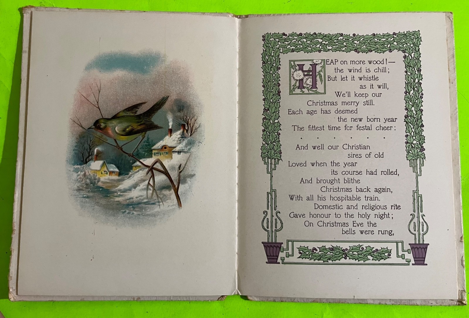 Vtg The Gladdest Christmas (Christmas verse collection) Herrick et al (HC 1911 ) Item image 5