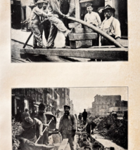 1910 Laying Telephone Cables In New York City Streets Print History F17H - $19.99
