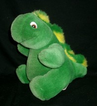 7&quot; Vintage Westcliff Green Yellow Baby Dinosaur Dino Stuffed Animal Plush Toy - £18.68 GBP