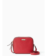 Kate Spade New York Leather Cammie Crossbody Bag Purse Red - £78.34 GBP