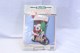 Bucilla Felt Stocking Kit Santa&#39;s Gifts Christmas #82822  Sealed 18&quot; - £23.01 GBP