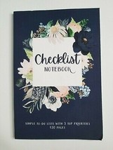 Checklist Notebook Planner Simple TO-DO Lists With 3 Top Priorities Blank - £4.82 GBP