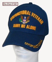 Funny Baseball Hat Dysfunctional Veteran Embroidered 3D Military Cap (pr... - $9.95