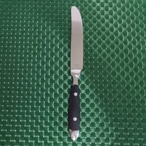 1 Hampton Silversmiths BISTRO BLACK Dinner Knife Stainless Riveted China... - $38.39 MXN