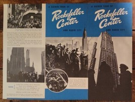 Vintage Rockefeller Center Guided Tour Brochure 1940&#39;s    - $9.44