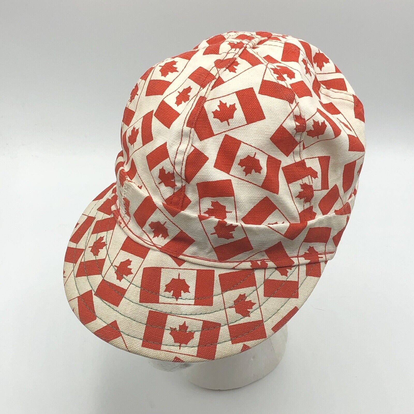Vintage Kromer Conductor Canadian Flag Maple Leaf Railroad Engineer Hat ... - $24.74