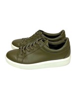 ECCO Soft 9 II Sneakers Leather Tarmac Olive Green SZ 39 EU 8-8.5 US - £64.30 GBP