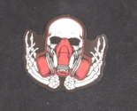 Skull Wearing A Gas Mask  1 7/8&quot; x 2&quot; - £1.07 GBP