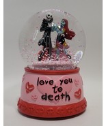 Disney Nightmare Before Christmas Valentine Day Music Water Globe - $69.29