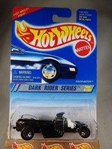 1995 Hot Wheels #300 Dark Rider Series 4/4 RIGOR MOTOR Black w/Dark Chrome 7 Sp - £6.56 GBP