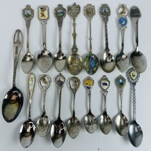 17 Collectible Souvenir Spoons Western States Landmarks Alaska Hawaii Ca... - $29.35