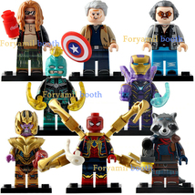 8pcs Marvel Endgame Minifigures Thanos Fat Thor Pepper Potts Spiderman Toy - £13.36 GBP