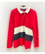 NOS Tommy Hilfiger Rugby Polo Shirt Men XL Colorblock Vintage Y2K Long S... - $50.77 CAD