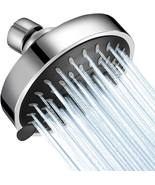 Warmspray High Pressure Shower Head 5 Settings Fixed Showerhead 4 Inch H... - £11.99 GBP